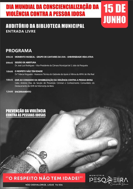 O MUNICÍPIO DE SÃO JOÃO DA PESQUEIRA ASSINALA O DIA MUNDIAL DA CONSCIENCIALIZAÇÃO DA VIOLÊNCIA CONTRA A PESSOA IDOSA
