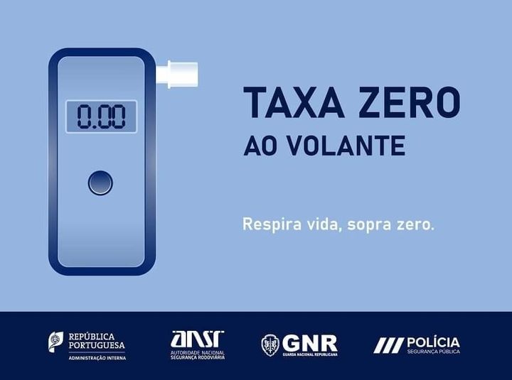 Campanha de Segurança Rodoviária “Taxa Zero ao Volante” arranca esta quinta-feira